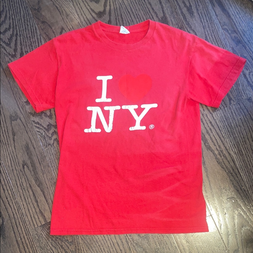 Gildan Red I Heart NY Vintage T-Shirt